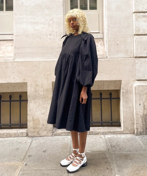 Foundry Mews(ファウンドリーミューズ)の「【Foundry Mews/ファウンドリーミューズ】Pia(ワンピース・レディース・ブラック・FREE)」の7枚目の写真