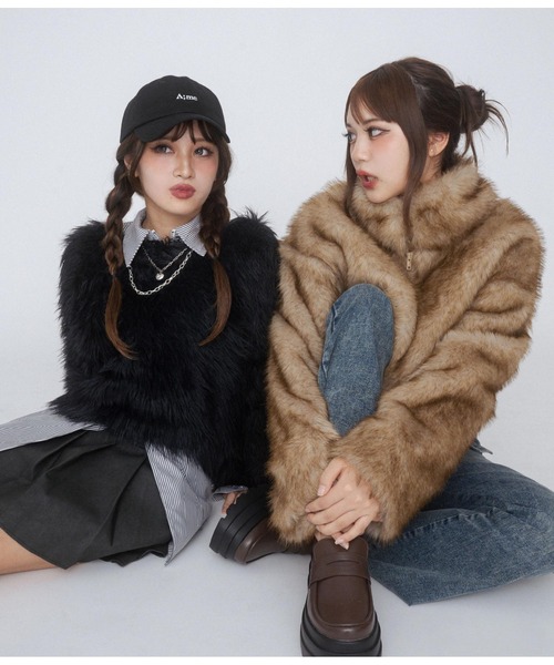 ANAP GiRL(アナップガール)の「【ティーンズライン】ダブルジップ デザインシャツ(MLサイ(シャツ/ブラウス・キッズ・ブラック×ホワイト/ライトグレー・M/L)」の16枚目の写真