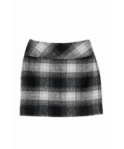Her lip to(ハーリップトゥー)の「Shaggy Check Mini Skort(スカート・レディース・ブラック・S/M)」の4枚目の写真