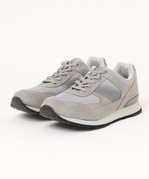 ASAHI SHOES(アサヒシューズ)の「WIMBLEDON/ウィンブルドン スニーカー(W/B M039)(スニーカー・メンズ・グレー/ブラック・24.5cm/25.0cm/25.5cm/26.0cm/26.5cm/27.0cm/28.0cm)」の2枚目の写真
