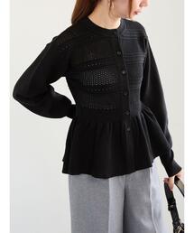 Te chichi | ペプラムニットカーディガン(カーディガン/ボレロ)