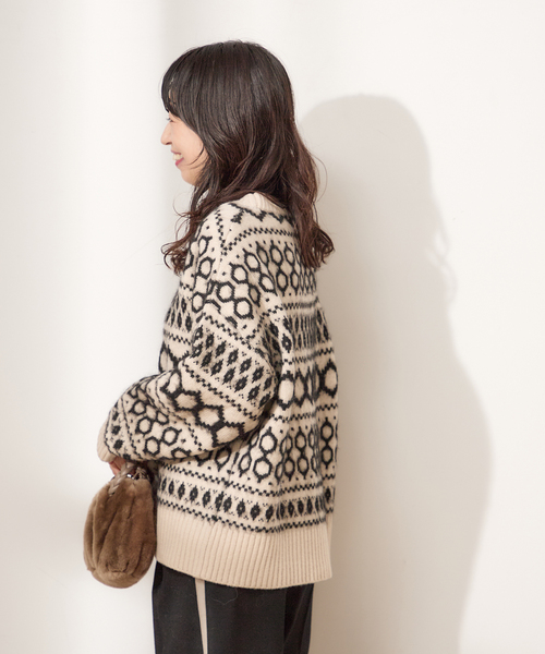 ジャガードプルオーバー（ニット/セーター）｜journal standard L