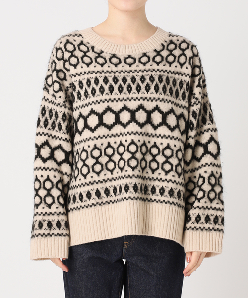 ジャガードプルオーバー（ニット/セーター）｜journal standard L