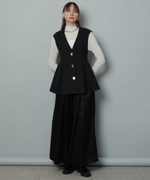 CADUNE（カデュネ）の「ラメペプラムベスト（その他アウター）」 - WEAR