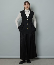 CADUNE（カデュネ）の「ラメペプラムベスト（その他アウター）」 - WEAR