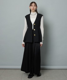CADUNE（カデュネ）の「ラメペプラムベスト（その他アウター）」 - WEAR