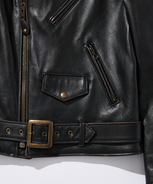 Schott N.Y.C（ショット）の「SCHOTT / ショット USA 別注 217US/SHEEP Modify（ライダースジャケット・メンズ・ブラック・38/40/42）」の6枚目の写真