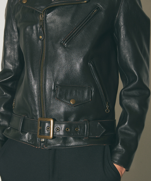 Schott N.Y.C（ショット）の「SCHOTT / ショット USA 別注 217US/SHEEP Modify（ライダースジャケット・メンズ・ブラック・38/40/42）」の17枚目の写真