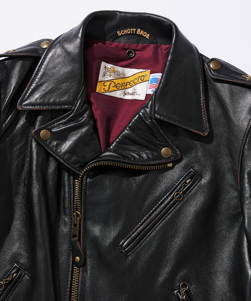 Schott N.Y.C（ショット）の「SCHOTT / ショット USA 別注 217US/SHEEP Modify（ライダースジャケット・メンズ・ブラック・38/40/42）」の14枚目の写真