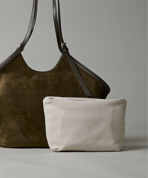 folka(フォルカ)の「3-12B26 スエード ビッグトートバッグ ポーチ付(トートバッグ・レディース・ベージュ/オリーブ/ブラウン・ONESIZE)」の19枚目の写真