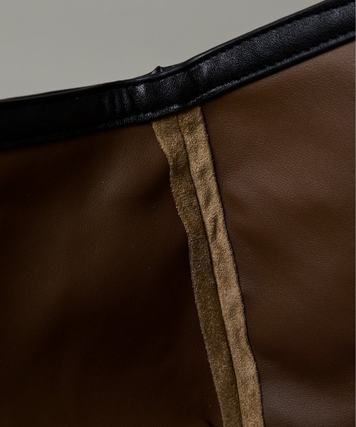 folka(フォルカ)の「3-12B26 スエード ビッグトートバッグ ポーチ付(トートバッグ・レディース・ベージュ/オリーブ/ブラウン・ONESIZE)」の16枚目の写真