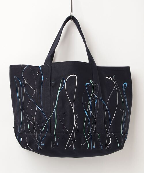 APPLEBUM（アップルバム）の「Paint Totebag [TiEDYE FREAK]（トートバッグ・メンズ・ネイビー/ナチュラル・FREE）」の16枚目の写真