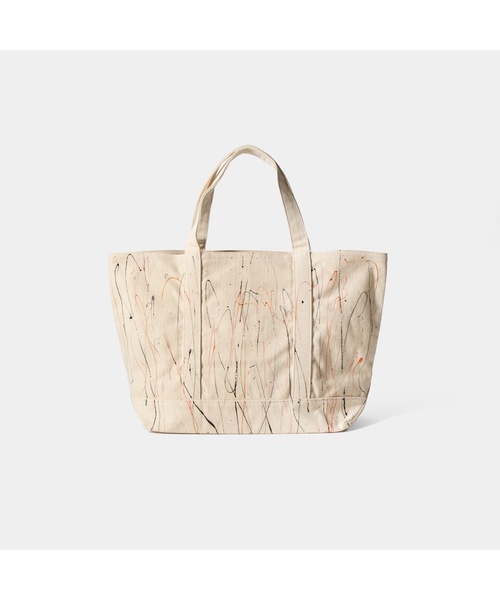 APPLEBUM（アップルバム）の「Paint Totebag [TiEDYE FREAK]（トートバッグ・メンズ・ネイビー/ナチュラル・FREE）」の7枚目の写真