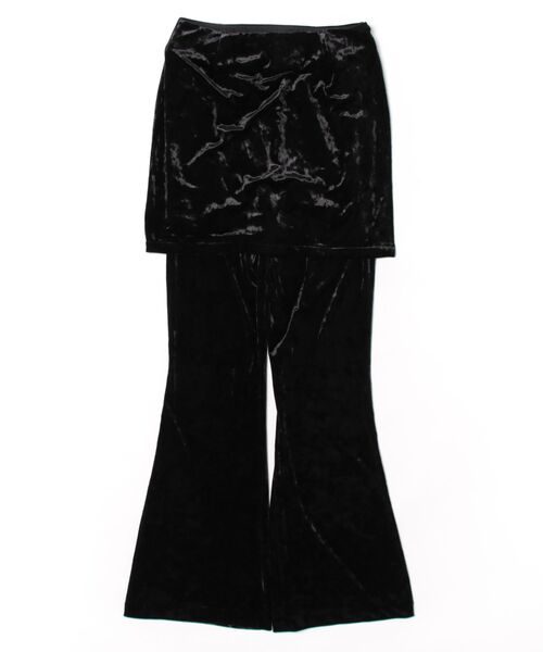 パンツ CRASH VELOUR WRAP SKIRT WITH PANTS AMERI Ameri（アメリ）の「CRASH VELOUR WRAP SKIRT WITH PANTS