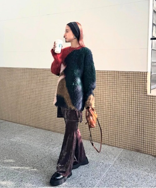 パンツ CRASH VELOUR WRAP SKIRT WITH PANTS CRASH VELOUR WRAP SKIRT WITH PANTS（その他パンツ）｜Ameri