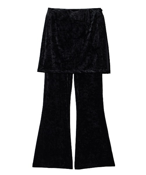 パンツ CRASH VELOUR WRAP SKIRT WITH PANTS CRASH VELOUR WRAP SKIRT WITH PANTS（その他パンツ）｜Ameri