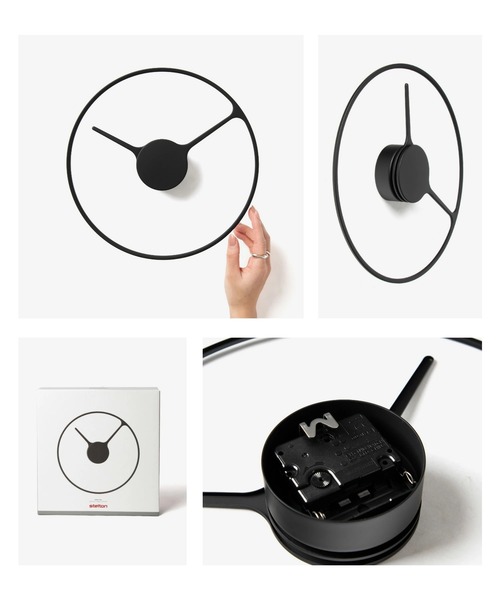 ‎stelton ステルトン タイムウォールクロック 30cm ラージ 黒 新品 stelton ステルトン タイムウォールクロック 30cm ラージ 黒 新品