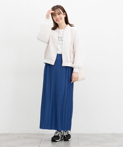 Honeys（ハニーズ）の「【セルフカット】プリーツナロースカート（スカート・レディース・グレイッシュベージュ/イエロー系その他/ブルー/ブラック・LL/3L/S/M/L）」の10枚目の写真