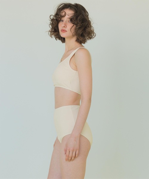 4点セット/ヘムラインラッシュガード×ビキニ/水着