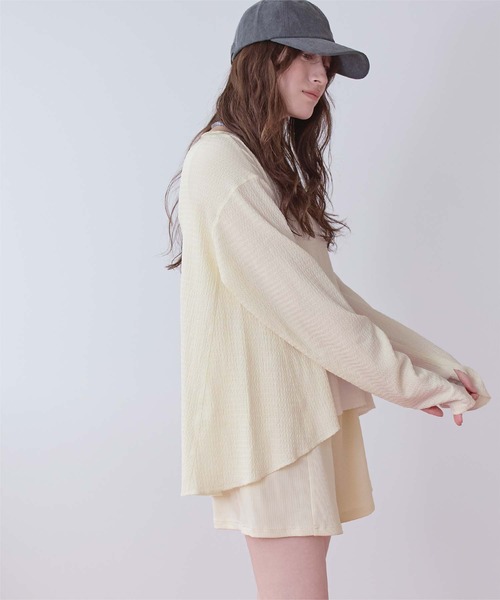SEA DRESS(シードレス)の「4点セット/ヘムラインラッシュガード×ビキニ/水着(水着・レディース・ライトブルー/ブラウン/オフホワイト/ブラック系その他/ブラウン系その他/ブラック・M/S/LL/L)」の17枚目の写真