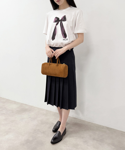 EDIT. FOR LULU(エディットフォールル)の「abc スウェードボストンバッグ(ボストンバッグ・レディース・ブラウン・FREE)」の5枚目の写真