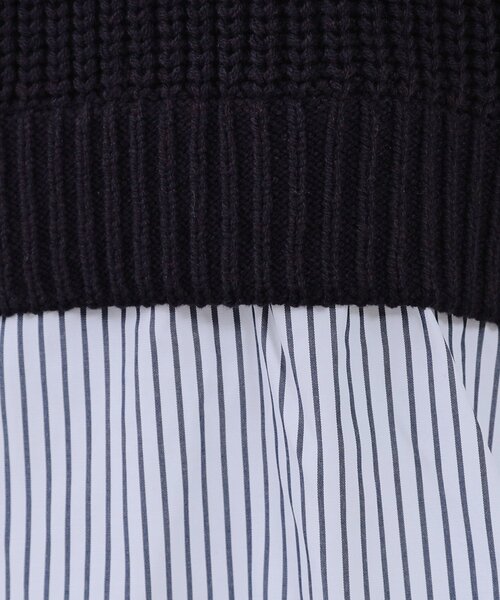 OPAQUE.CLIP(オペークドットクリップ)の「レイヤード風ミドルゲージニット【洗濯機洗い可】(ニット/セーター・レディース・グレー系4/ネイビー系4/ホワイト系7・40/38/42)」の17枚目の写真