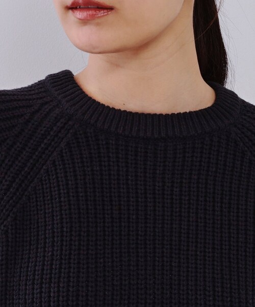 OPAQUE.CLIP(オペークドットクリップ)の「レイヤード風ミドルゲージニット【洗濯機洗い可】(ニット/セーター・レディース・グレー系4/ネイビー系4/ホワイト系7・40/38/42)」の13枚目の写真