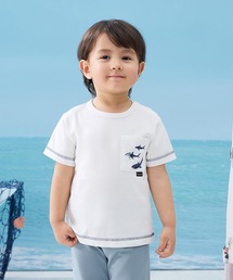 半袖ポケットTシャツ（サメ）