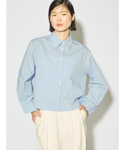 MIDIUMISOLID（ミディウミソリッド）の「MIDIUMISOLID for Ladies タイネックシャツ（シャツ/ブラウス・レディース・オフホワイト/ライトブルー/ブラック・FREE）」の11枚目の写真