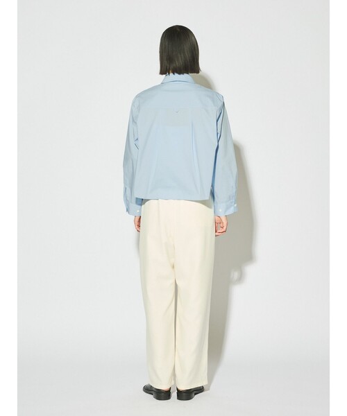 MIDIUMISOLID（ミディウミソリッド）の「MIDIUMISOLID for Ladies タイネックシャツ（シャツ/ブラウス・レディース・オフホワイト/ライトブルー/ブラック・FREE）」の16枚目の写真