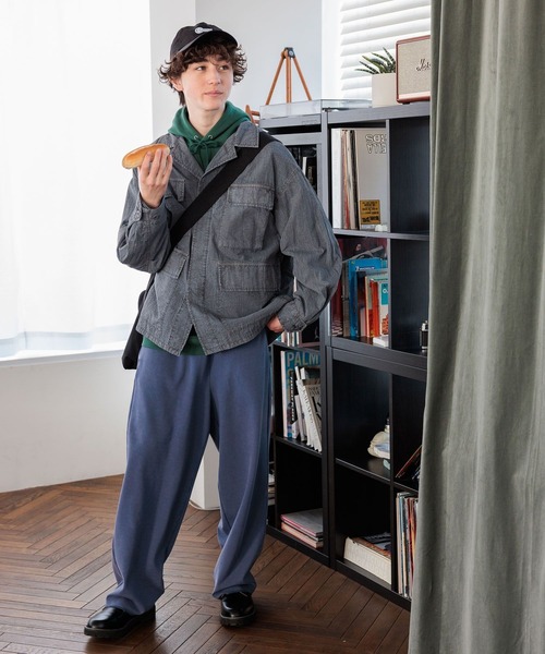 niko and...（ニコアンド）の「オーバーダイバトルドレスユニフォームジャケット（ミリタリージャケット・メンズ・チャコール/グリーン・MEDIUM/LARGE）」の3枚目の写真