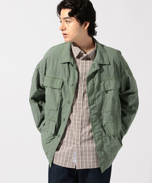niko and...（ニコアンド）の「オーバーダイバトルドレスユニフォームジャケット（ミリタリージャケット・メンズ・チャコール/グリーン・MEDIUM/LARGE）」の12枚目の写真