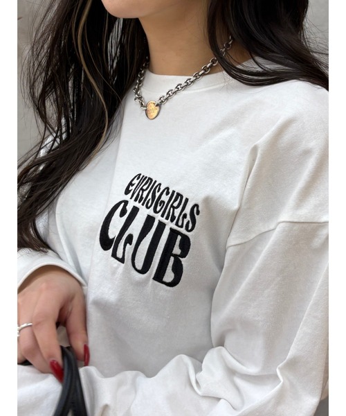 EVRIS（エヴリス）の「ワンポイントベーシックロンT（Tシャツ/カットソー・レディース・ホワイト/ピンク/イエロー/ブラック・FREE）」の8枚目の写真