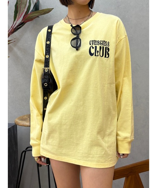 EVRIS（エヴリス）の「ワンポイントベーシックロンT（Tシャツ/カットソー・レディース・ホワイト/ピンク/イエロー/ブラック・FREE）」の16枚目の写真