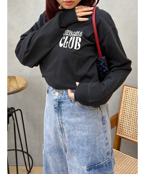 EVRIS（エヴリス）の「ワンポイントベーシックロンT（Tシャツ/カットソー・レディース・ホワイト/ピンク/イエロー/ブラック・FREE）」の11枚目の写真