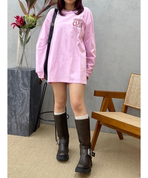 EVRIS（エヴリス）の「ワンポイントベーシックロンT（Tシャツ/カットソー・レディース・ホワイト/ピンク/イエロー/ブラック・FREE）」の19枚目の写真