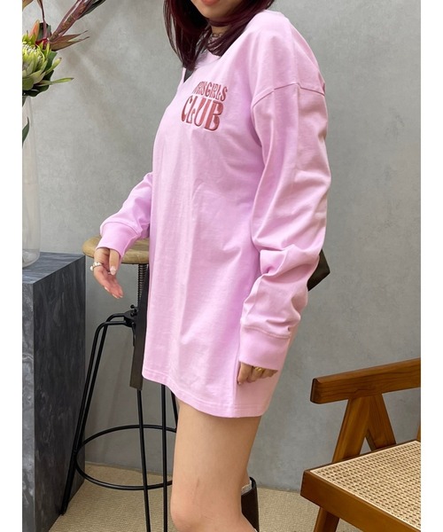 EVRIS（エヴリス）の「ワンポイントベーシックロンT（Tシャツ/カットソー・レディース・ホワイト/ピンク/イエロー/ブラック・FREE）」の21枚目の写真