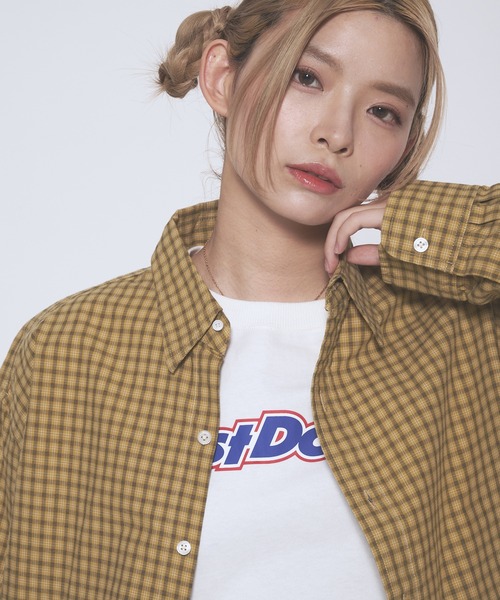 FIRST DOWN（ファーストダウン）の「ウェザーチェック ロングスリーブ シャツ（シャツ/ブラウス・メンズ・イエロー系/ライトグレー系・L/M/XL）」の12枚目の写真