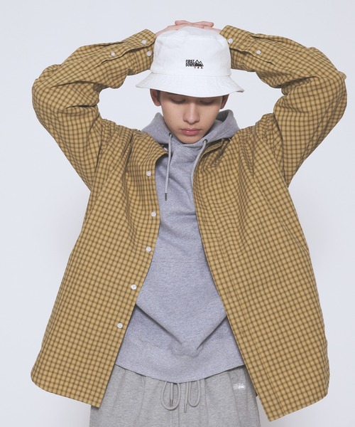 FIRST DOWN（ファーストダウン）の「ウェザーチェック ロングスリーブ シャツ（シャツ/ブラウス・メンズ・イエロー系/ライトグレー系・L/M/XL）」の7枚目の写真