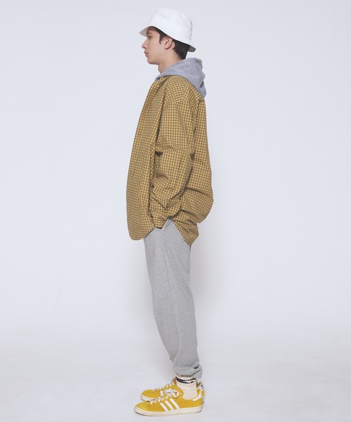 FIRST DOWN（ファーストダウン）の「ウェザーチェック ロングスリーブ シャツ（シャツ/ブラウス・メンズ・イエロー系/ライトグレー系・L/M/XL）」の9枚目の写真