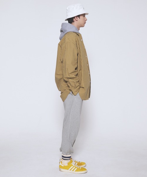 FIRST DOWN（ファーストダウン）の「ウェザーチェック ロングスリーブ シャツ（シャツ/ブラウス・メンズ・イエロー系/ライトグレー系・L/M/XL）」の10枚目の写真