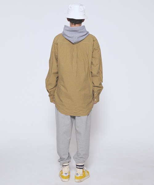 FIRST DOWN（ファーストダウン）の「ウェザーチェック ロングスリーブ シャツ（シャツ/ブラウス・メンズ・イエロー系/ライトグレー系・L/M/XL）」の11枚目の写真