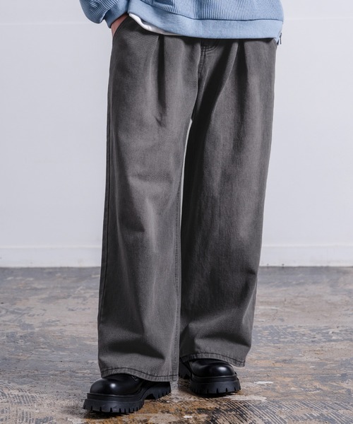 improves（インプローブス）の「バリエーション ワイドデニム（デニムパンツ・メンズ・サックスブルー系/インディゴブルー/ブラック/ブラック系2/ブラック系1/ブラック系/ブルー系1/ブラウン/ブルー系・MEDIUM/SMALL/LARGE/X-LARGE）」の3枚目の写真