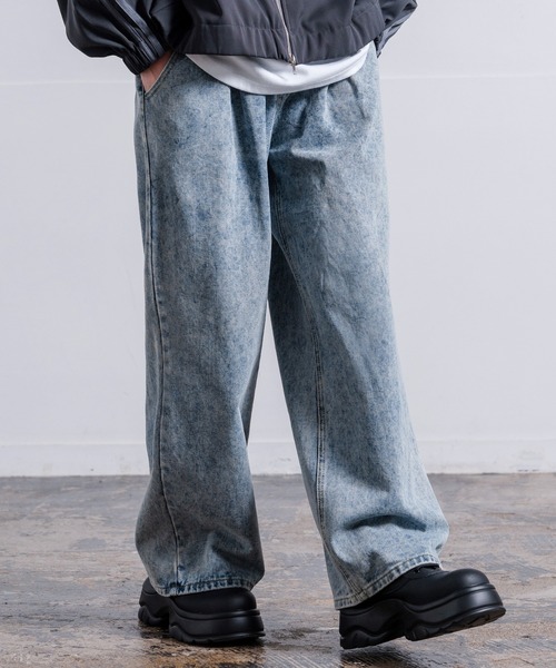 improves（インプローブス）の「バリエーション ワイドデニム（デニムパンツ・メンズ・サックスブルー系/インディゴブルー/ブラック/ブラック系2/ブラック系1/ブラック系/ブルー系1/ブラウン/ブルー系・MEDIUM/SMALL/LARGE/X-LARGE）」の8枚目の写真