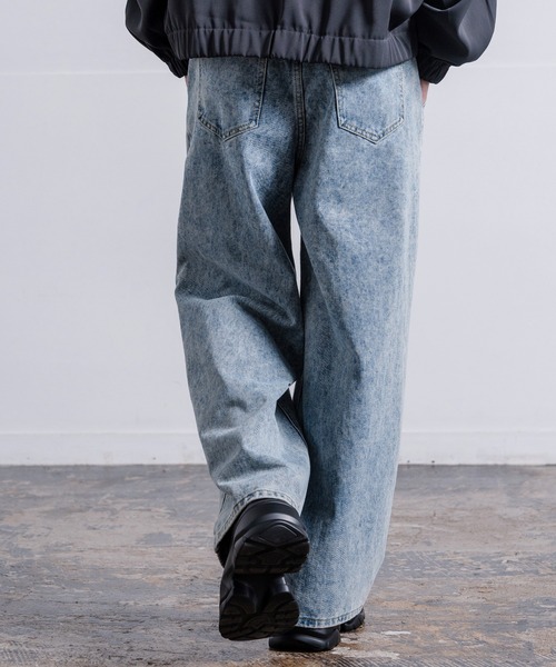improves（インプローブス）の「バリエーション ワイドデニム（デニムパンツ・メンズ・サックスブルー系/インディゴブルー/ブラック/ブラック系2/ブラック系1/ブラック系/ブルー系1/ブラウン/ブルー系・MEDIUM/SMALL/LARGE/X-LARGE）」の11枚目の写真