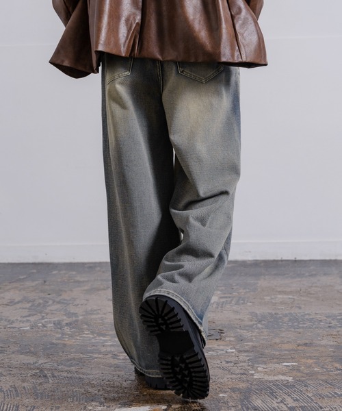 improves（インプローブス）の「バリエーション ワイドデニム（デニムパンツ・メンズ・サックスブルー系/インディゴブルー/ブラック/ブラック系2/ブラック系1/ブラック系/ブルー系1/ブラウン/ブルー系・MEDIUM/SMALL/LARGE/X-LARGE）」の15枚目の写真