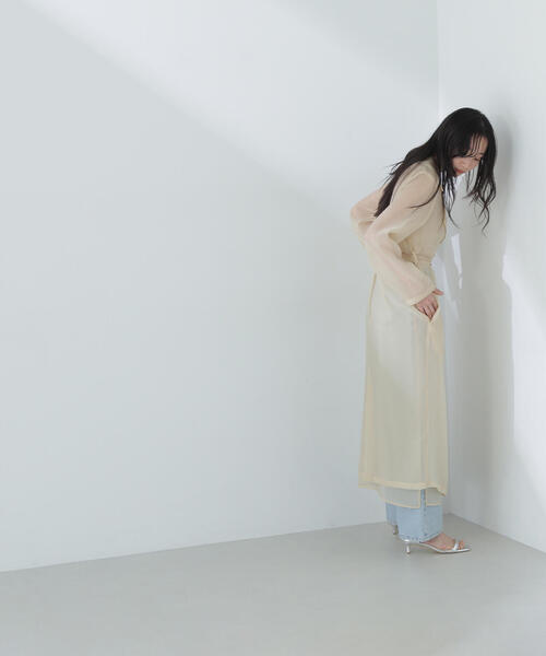NATURAL BEAUTY BASIC(ナチュラルビューティーベーシック)の「◇シアートレンチコート(トレンチコート・レディース・ベージュ/ブルー・FREE)」の19枚目の写真