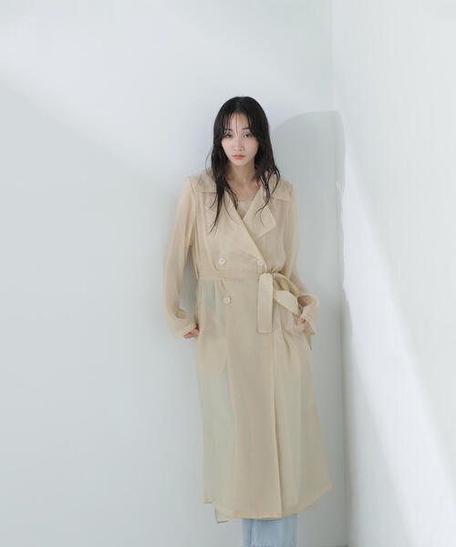 セール】◇シアートレンチコート（トレンチコート）｜NATURAL