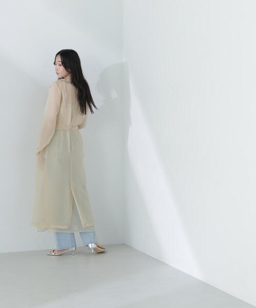 NATURAL BEAUTY BASIC(ナチュラルビューティーベーシック)の「◇シアートレンチコート(トレンチコート・レディース・ベージュ/ブルー・FREE)」の21枚目の写真