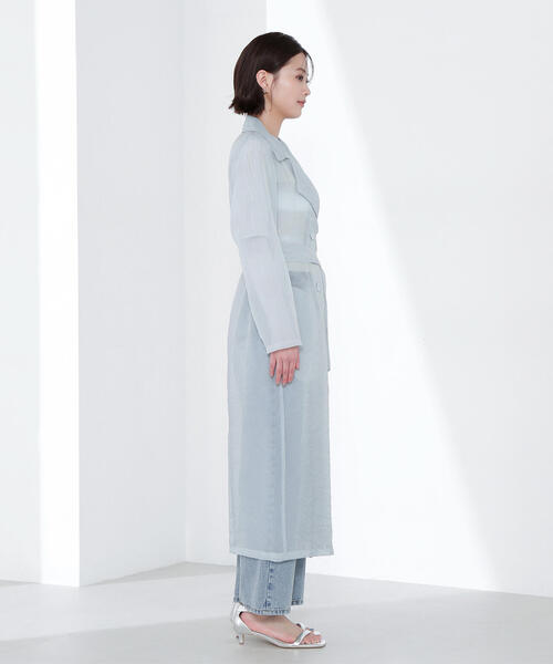 NATURAL BEAUTY BASIC(ナチュラルビューティーベーシック)の「◇シアートレンチコート(トレンチコート・レディース・ベージュ/ブルー・FREE)」の10枚目の写真